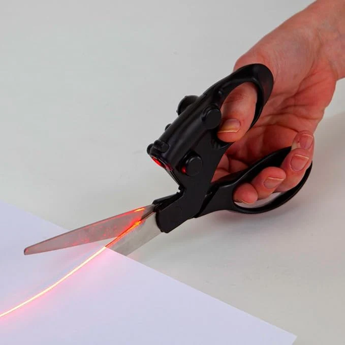 Infrared Laser Guided Cutting Scissors