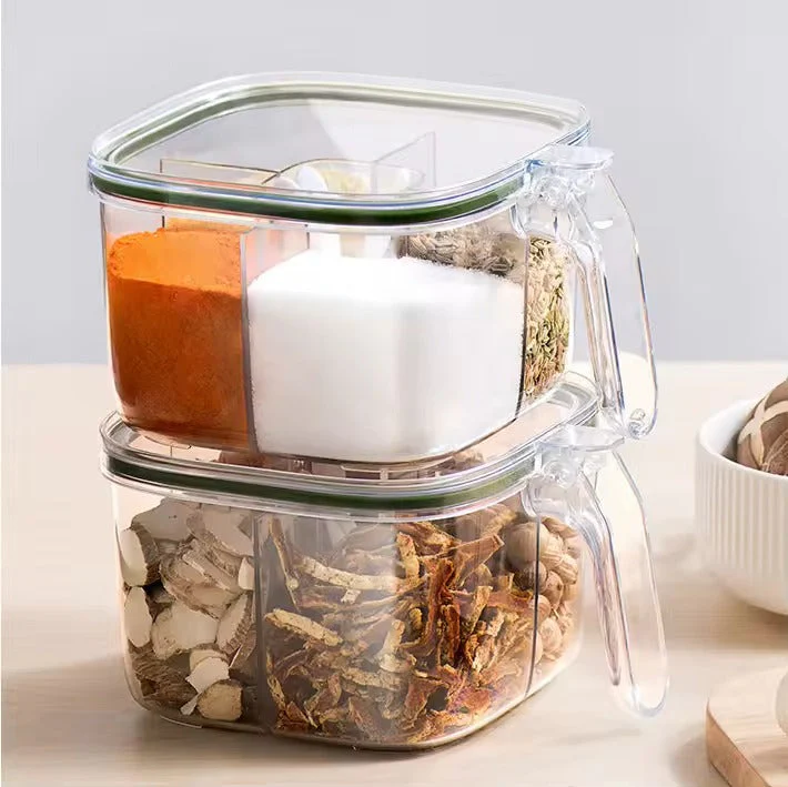 Multi-Section Spices Container with Spoon - Image 2