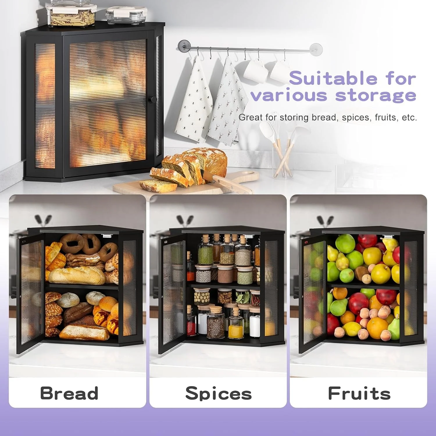 Premium Stylish Kitchen Corner Bread Box - Image 6
