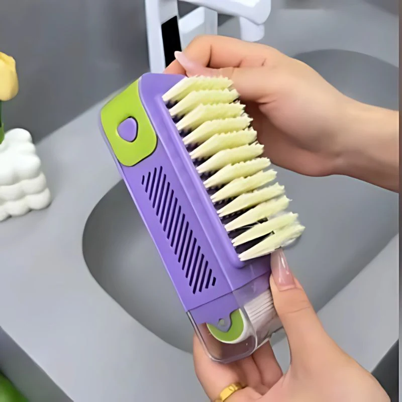 Press & Foam Soap Dispensing Brush - Image 4