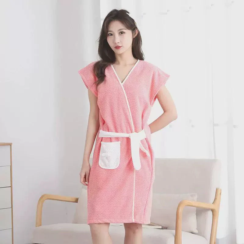 Wearable Coral Fleece Bath Towel - Image 3